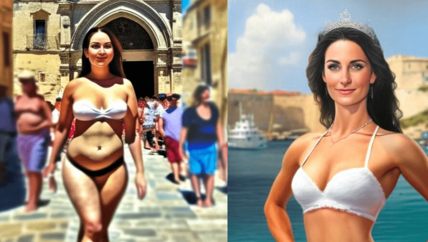 AI perfect maltese woman