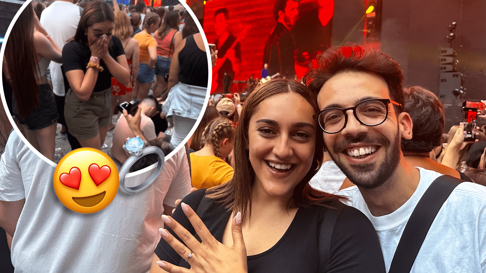 Daniel and Ylenia got engaged in london